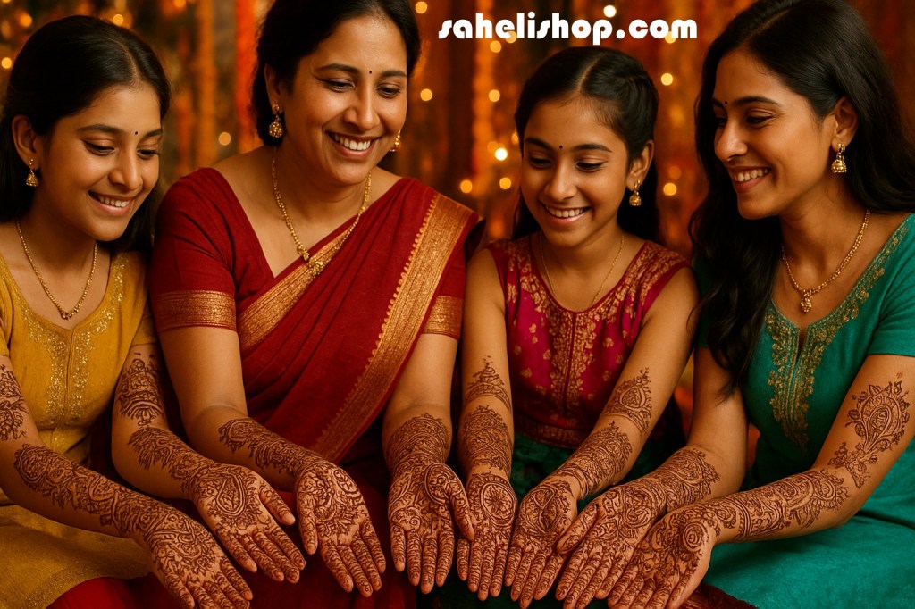 indian women girls mehndi designs