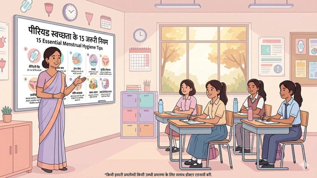 पीरियड स्वच्छता के 15 जरूरी&nbsp;नियम
