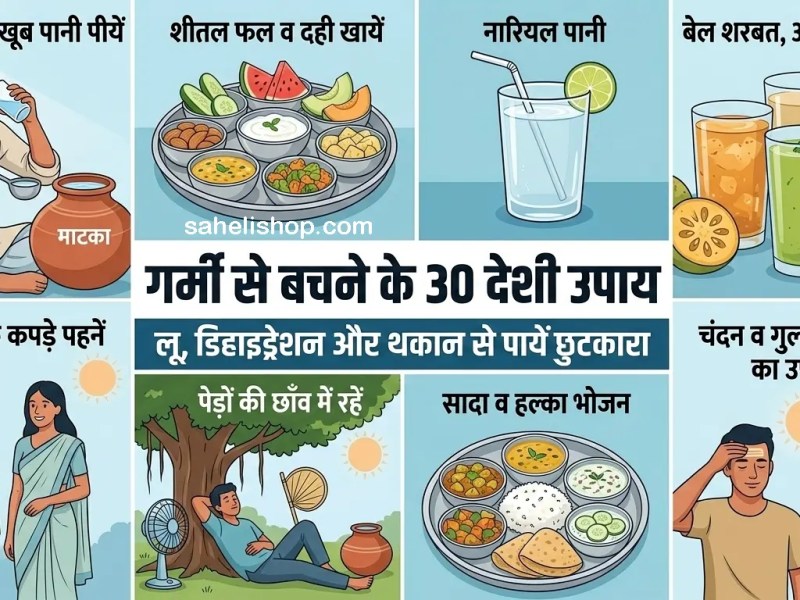 गर्मी से सुरक्षित रहने का पूरा मार्गदर्शन: लू, डिहाइड्रेशन और थकान से बचने के 30 आसान&nbsp;उपाय