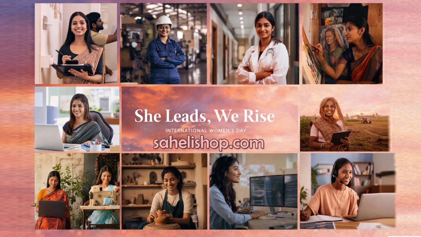 women's day collage image sahelishop.com