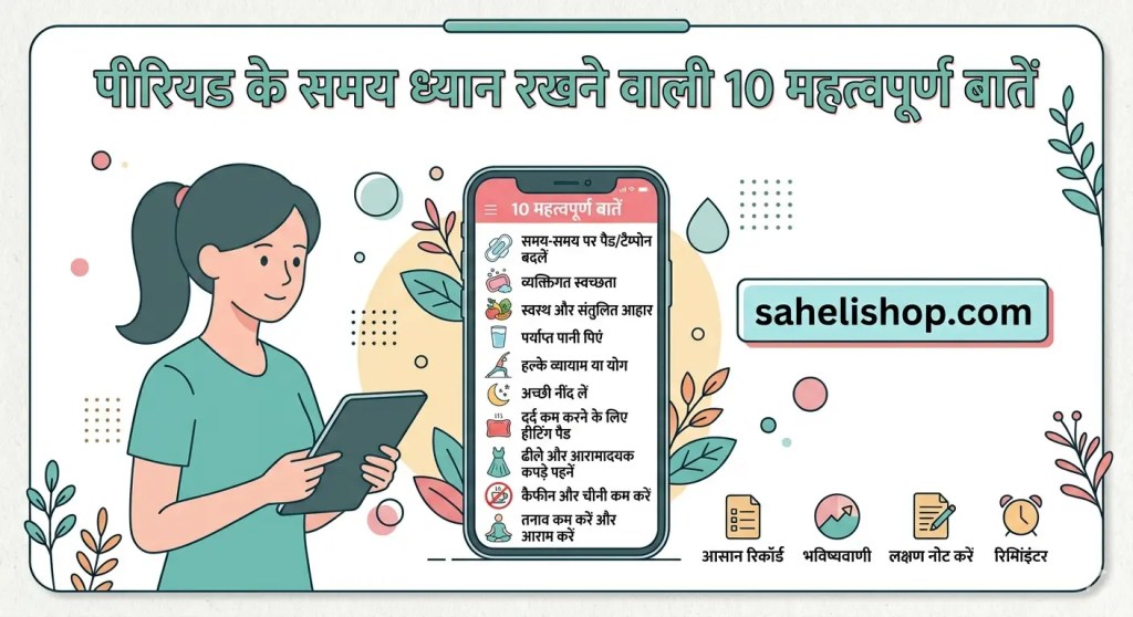 पीरियड के समय ध्यान रखने वाली 10 महत्वपूर्ण&nbsp;बातें