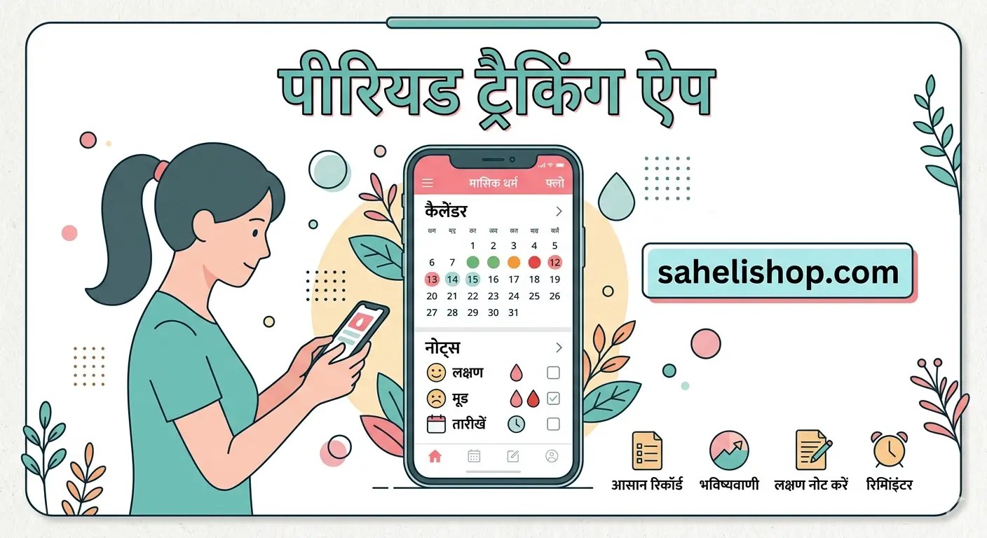 period tracking app kaise upayog kare. sahelishop.com