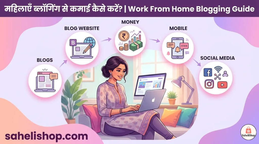 महिलाओं के लिए ब्लॉगिंग: घर बैठे कमाई का स्मार्ट और सुरक्षित&nbsp;तरीका