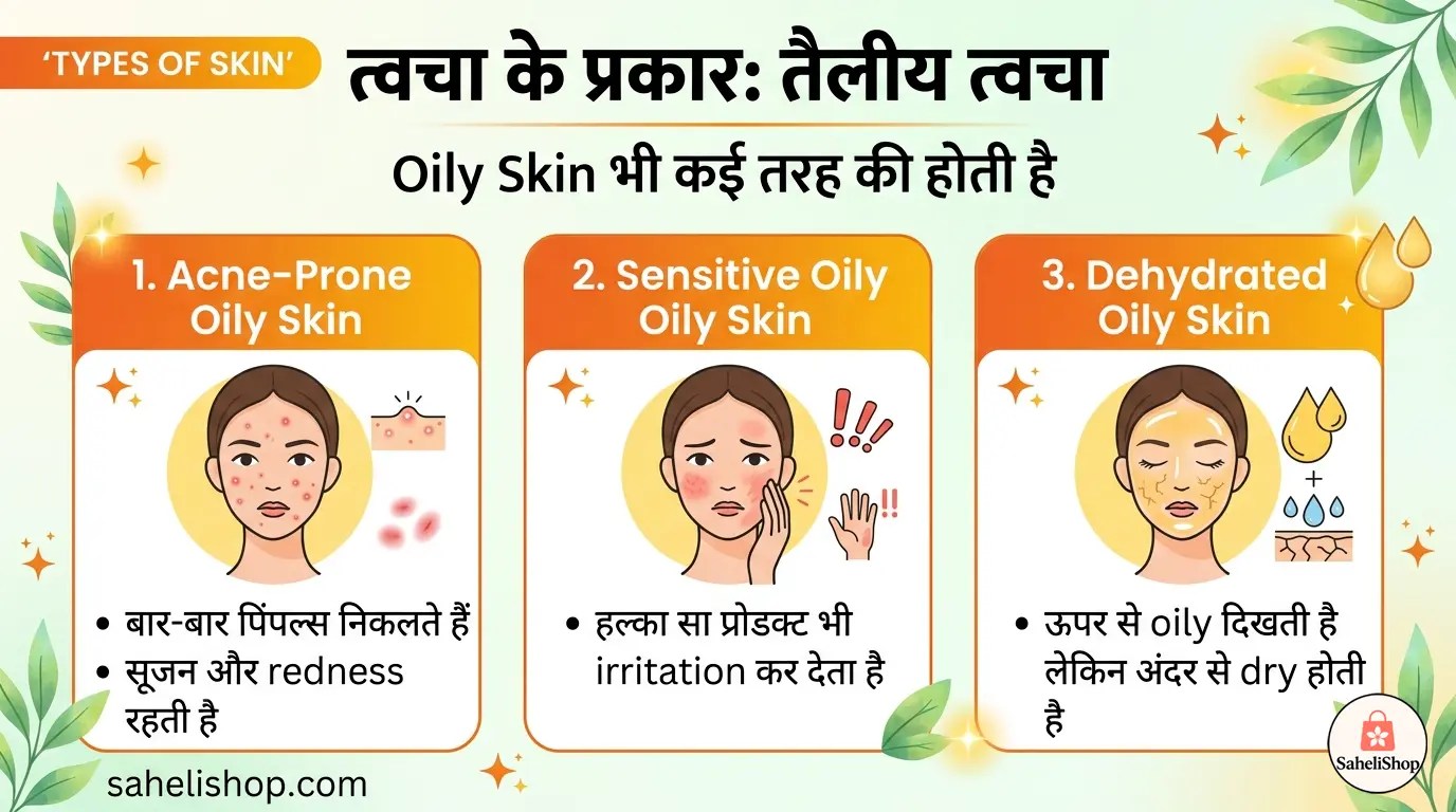 types of skin explained with images